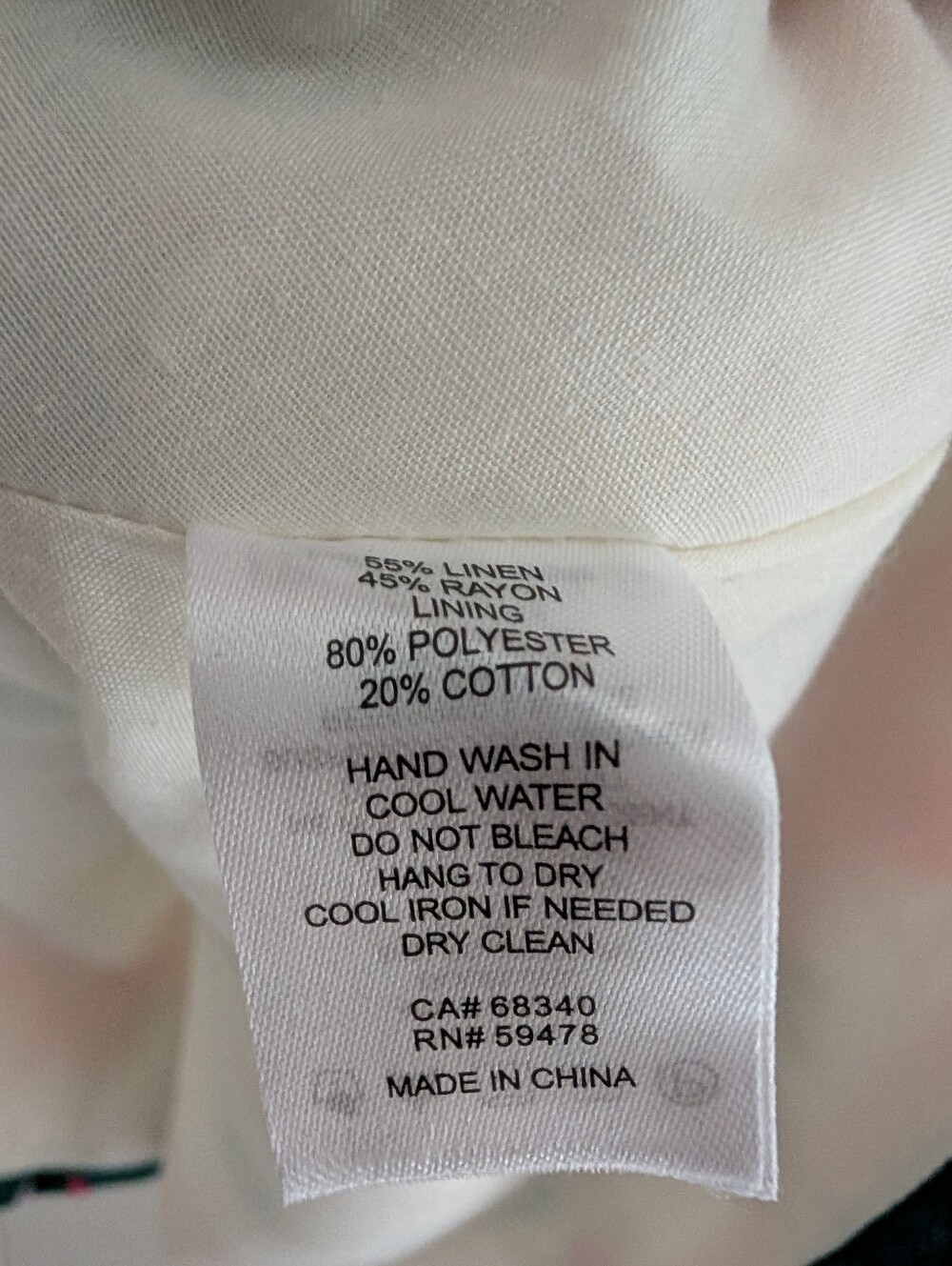 NWOT House of Harlow 1960 Linen Blend Floral Peplum Tank - Picture 5 of 7